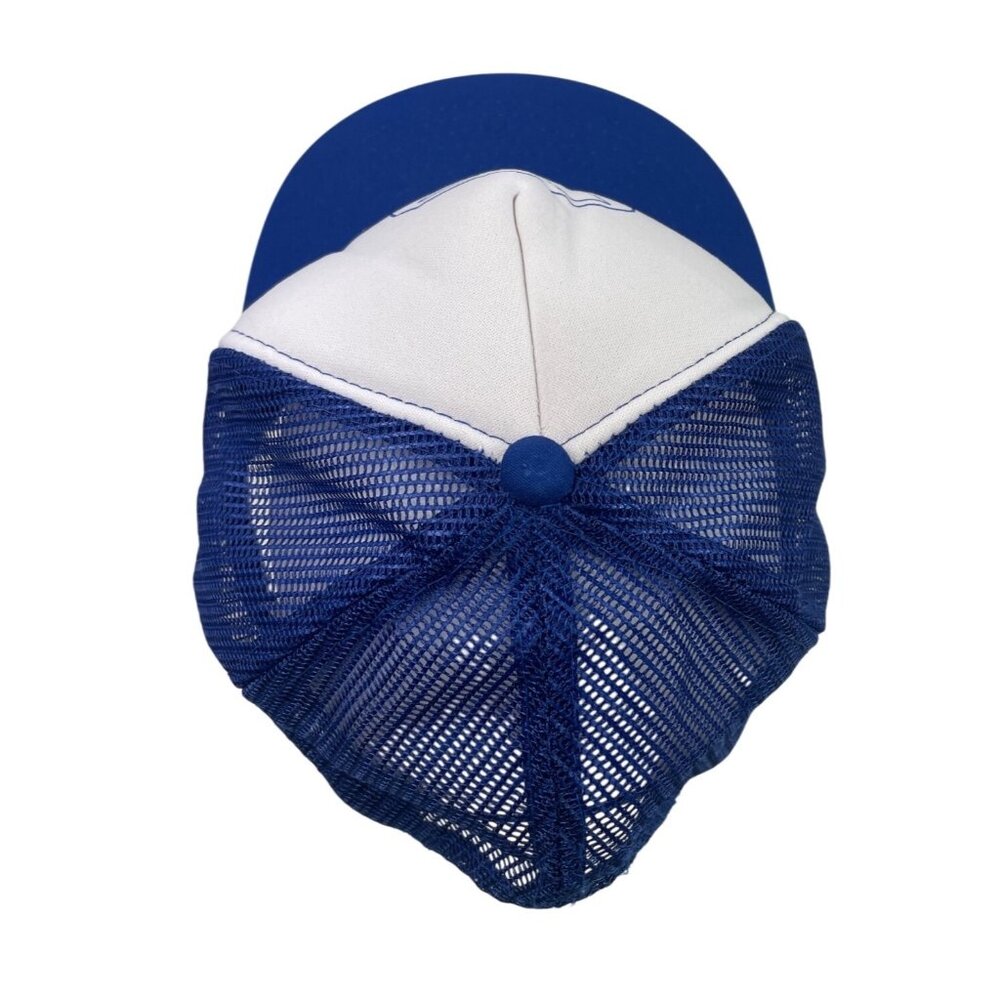 Vintage White & Blue Valvoline Mesh Snapback Trucker Hat Cap Adjustable - Picture 6 of 9